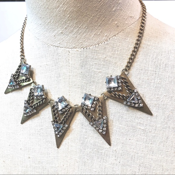 Jewelry - Baublebar Rockstar Triangle Bling Necklace